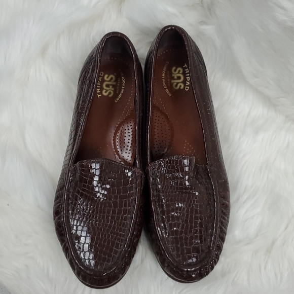Tripad SAS leather slip on shoes brown women size 9M - Picture 6 of 9